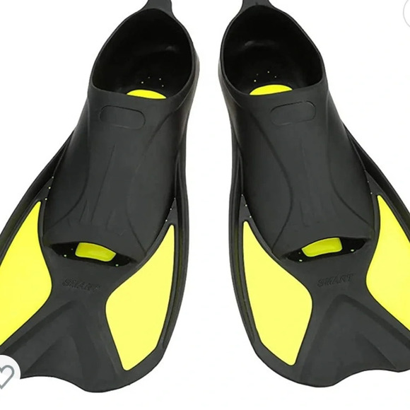 New!! Unisex swim fins size black/yellow, Size XS - Picture 1 of 7